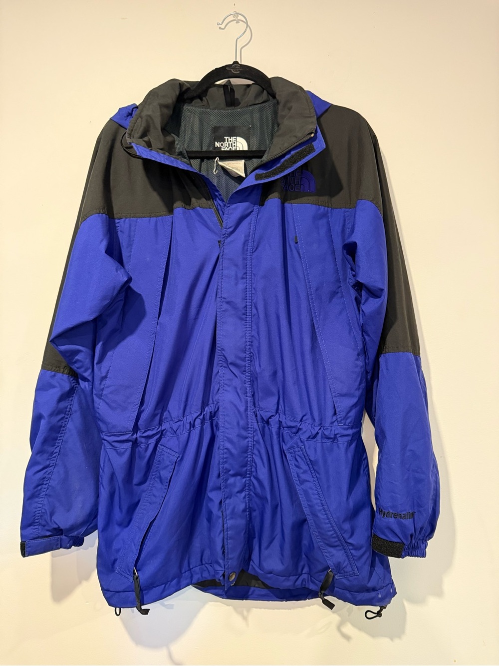 Vintage 90s The North Face Hydrenaline Jacket Mens M Blue Black Gorpcore